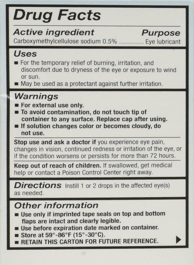ريفريش قطرات ريفريش تيرز المرطبة للعين 0.5% 15 مل (عبوتان) - قد يختلف شكل العبوة - Image 2